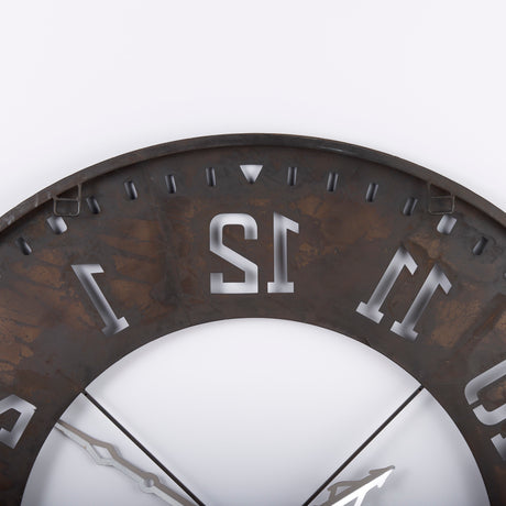 Newcastle 56.5" Giant Oversize Industrial Wall Clock from Mercana - Luna Furniture