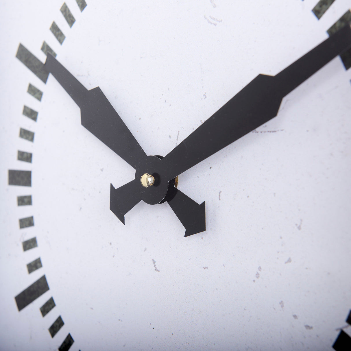 Hagar Rectangular Large Industrial Wall Clock from Mercana - Luna Furniture