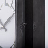 Hagar Rectangular Large Industrial Wall Clock from Mercana - Luna Furniture