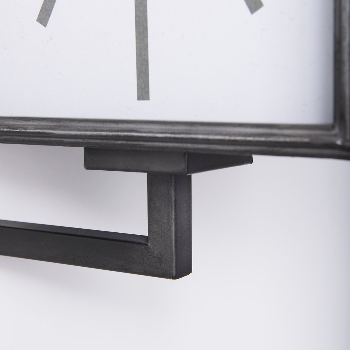 Hagar Rectangular Large Industrial Wall Clock from Mercana - Luna Furniture