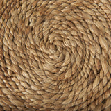 Allium Brown Handwoven Wool Cylindrical Pouf from Mercana - Luna Furniture