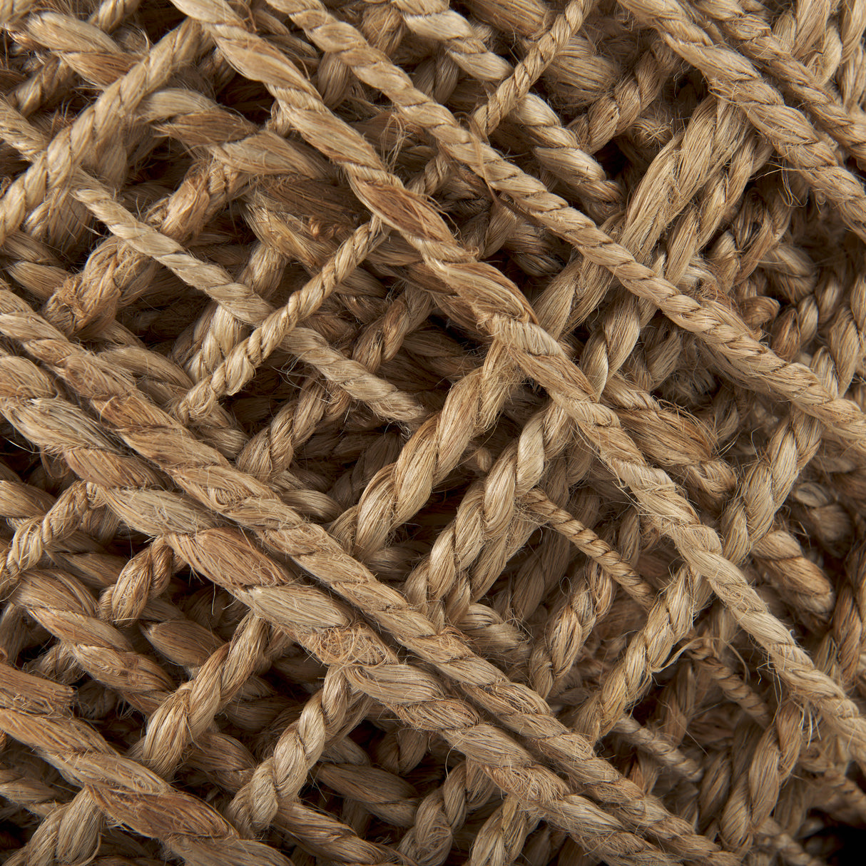 Allium Brown Handwoven Wool Cylindrical Pouf from Mercana - Luna Furniture