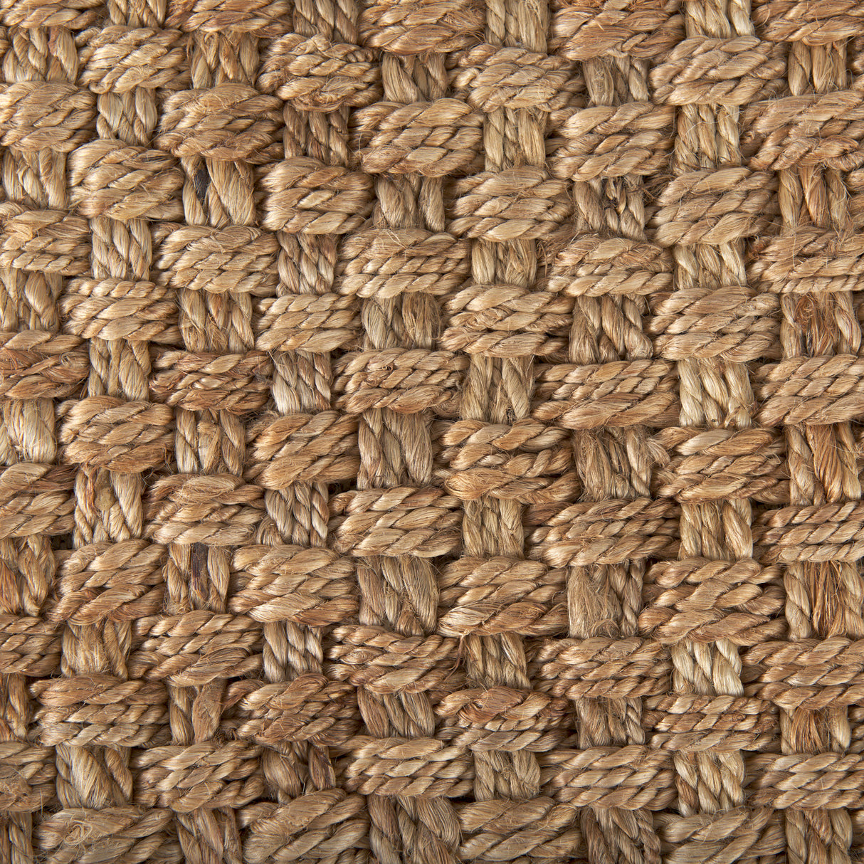 Aylin 16.5" Square Brown Jute Pouf from Mercana - Luna Furniture