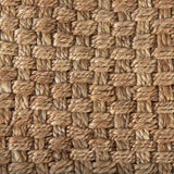 Aylin 16.5" Square Brown Jute Pouf from Mercana - Luna Furniture