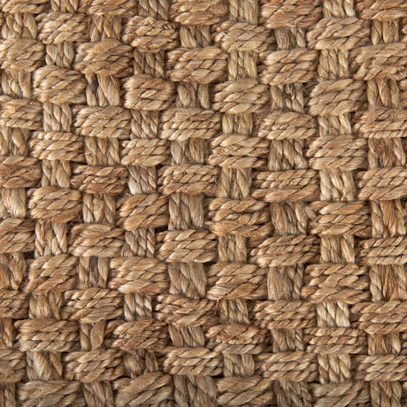 Aylin 16.5" Square Brown Jute Pouf from Mercana - Luna Furniture