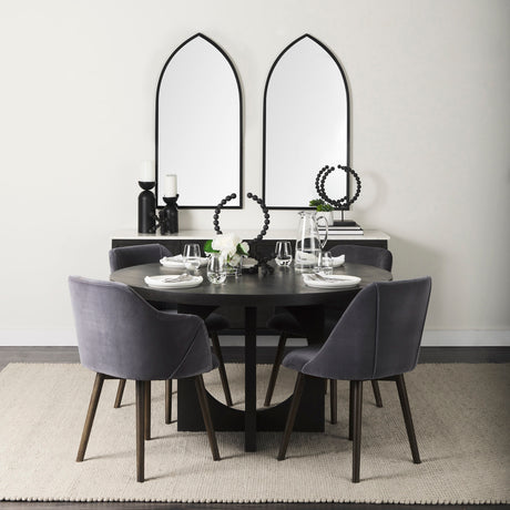 Carollan II (Large) 9L x 9W Black Geometric Wood Ball Jack from Mercana - Luna Furniture