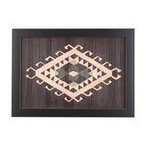 Brown Tapestry V by Mercana Studio a Hand Embellished Textured Framed Art Print from Mercana - Luna Furniture