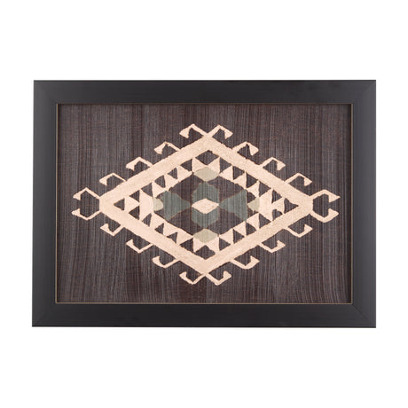 Brown Tapestry V by Mercana Studio a Hand Embellished Textured Framed Art Print from Mercana - Luna Furniture