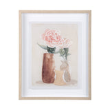 Boho Flowers I by Mercana Studio a Hand Embellished Textured Framed Art Print Matted under Glass from Mercana - Luna Furniture