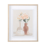 Boho Flowers II by Mercana Studio a Hand Embellished Textured Framed Art Print Matted under Glass from Mercana - Luna Furniture