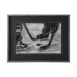 Sports Collection Hockey by Mercana Studio Hand Embellished Framed Art Print Matted under Glass from Mercana - Luna Furniture