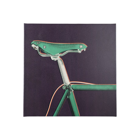 Bike Saddle Purple by Alarm a Hand Embellished Textured Canvas from Mercana - Luna Furniture