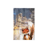 City Fox by Mercana Studio a Hand Embellished Textured Canvas from Mercana - Luna Furniture
