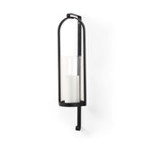 Kero 5.9L x 6.9W x 24.0H Black Metal Wall Candle Holder from Mercana - Luna Furniture