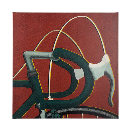 Bike Handle Orange by Alarm a Hand Embellished Textured Canvas from Mercana - Luna Furniture