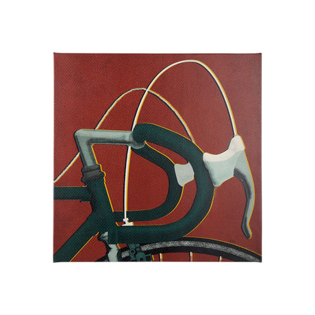 Bike Handle Orange by Alarm a Hand Embellished Textured Canvas from Mercana - Luna Furniture
