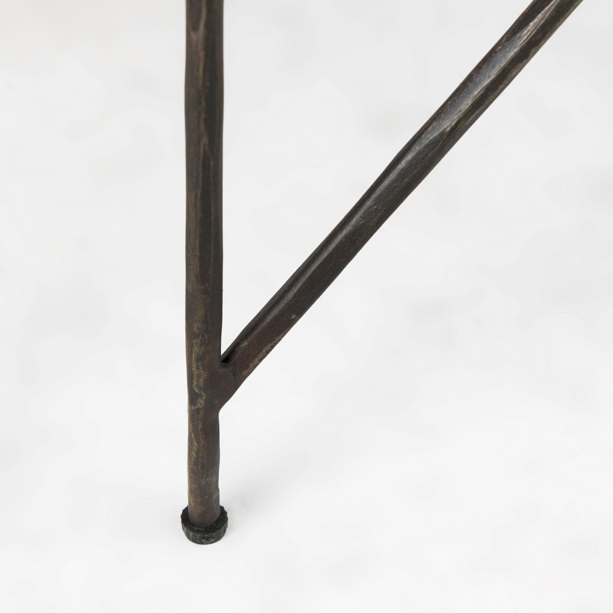 Lorlei 20.0L x 20.0W x 23.8H White Marble Top W/ Gray Iron Legs End and Side Table from Mercana - Luna Furniture
