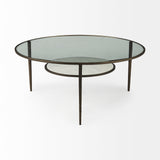 Felicity 36.0L x 36.0W x 16.0H Marble Top W/Iron Frame Coffee Table from Mercana - Luna Furniture