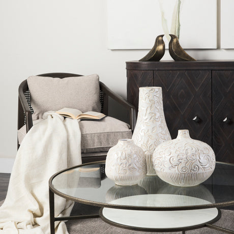Felicity 36.0L x 36.0W x 16.0H Marble Top W/Iron Frame Coffee Table from Mercana - Luna Furniture