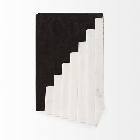 Sophia 7.0L x 5.3W x 9.3H Marble Set Of Two Book Ends from Mercana - Luna Furniture