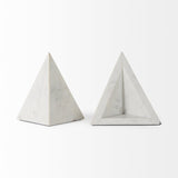 Sophia 8.0"L x 6.0"W x 7.0"H Marble Set Of Two Bookends from Mercana - Luna Furniture