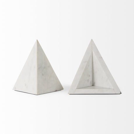 Sophia 8.0"L x 6.0"W x 7.0"H Marble Set Of Two Bookends from Mercana - Luna Furniture