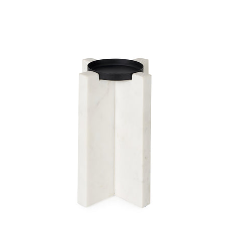 Sophia 5.5"L x 3.5"W x 8.0"H. Marble Candle Holder Medium from Mercana - Luna Furniture