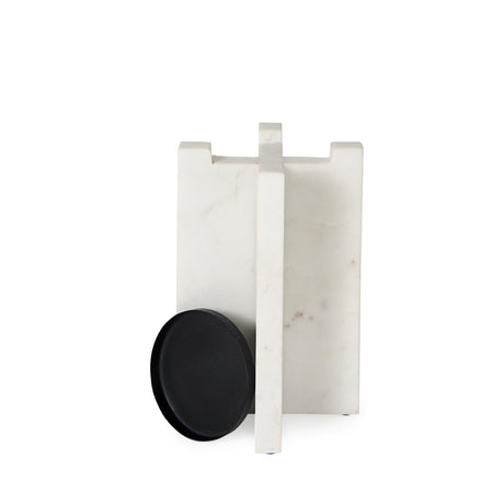 Sophia 5.5"L x 3.5"W x 8.0"H. Marble Candle Holder Medium from Mercana - Luna Furniture