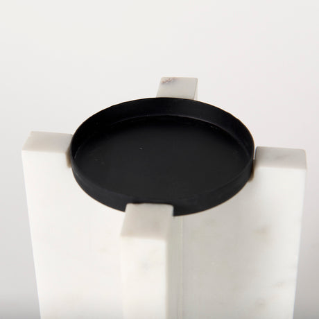 Sophia 5.5"L x 3.5"W x 10.5"H Marble Candle Holder Large from Mercana - Luna Furniture