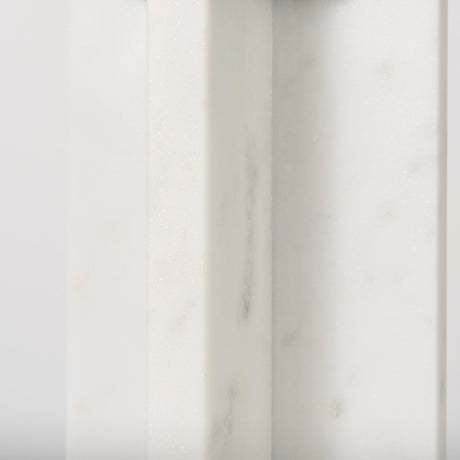 Sophia 5.5"L x 3.5"W x 10.5"H Marble Candle Holder Large from Mercana - Luna Furniture