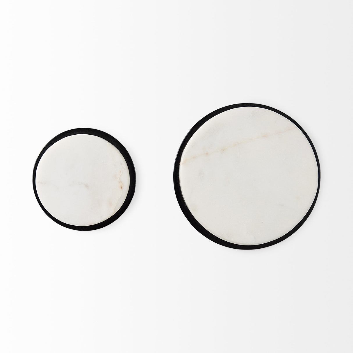 Sophia 5.0 L x 5.0 W x 3.0 H White Marble Set of 2 Wall Hooks from Mercana - Luna Furniture