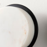 Sophia 5.0 L x 5.0 W x 3.0 H White Marble Set of 2 Wall Hooks from Mercana - Luna Furniture