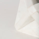 Sophia 5.5 L x 5.5 W x 8.5 H White Marble Decor Stand from Mercana - Luna Furniture
