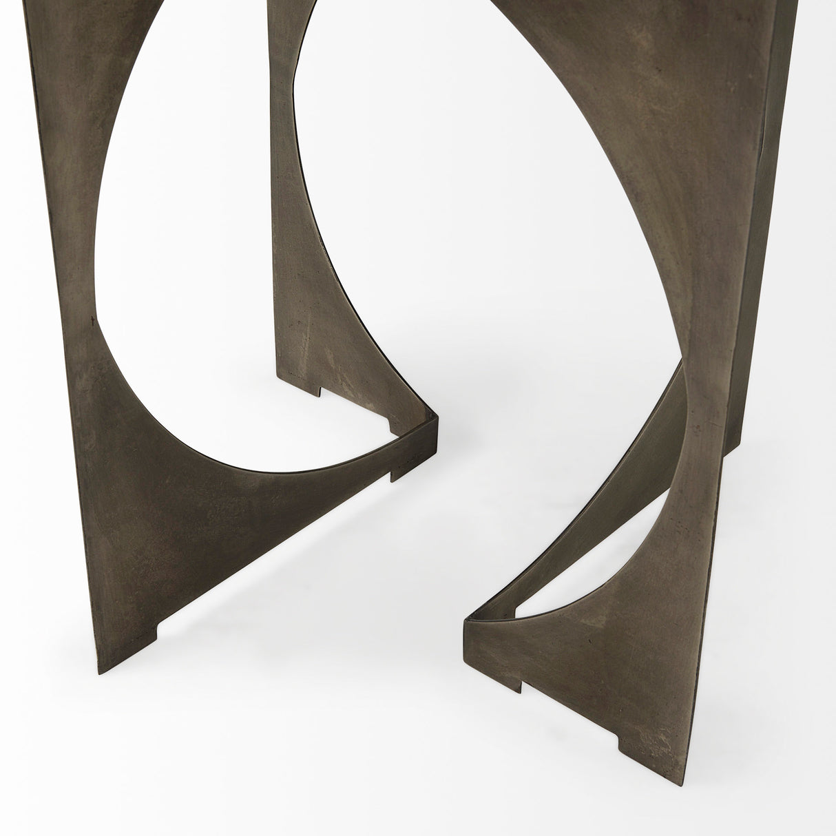 Reinhold II 21L x 21W x 21H Black Marble Top Iron Side Table from Mercana - Luna Furniture