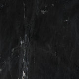 Reinhold II 21L x 21W x 21H Black Marble Top Iron Side Table from Mercana - Luna Furniture