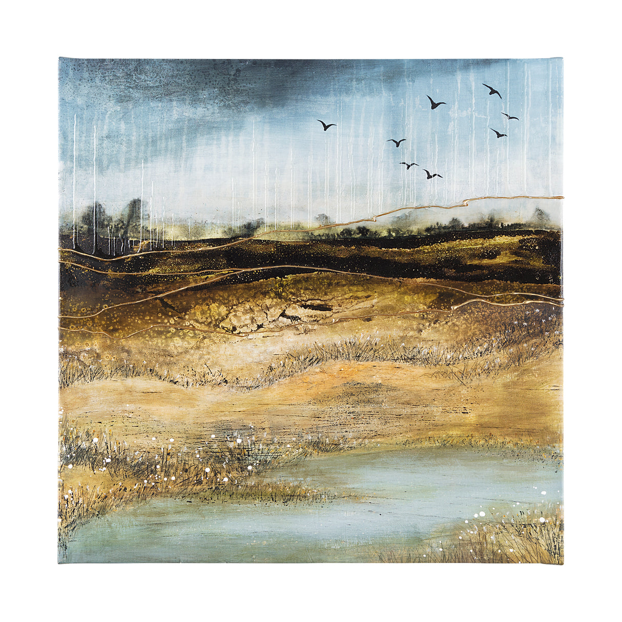 Daily Fly Over by Julie Devine a Canvas Print from Mercana - Luna Furniture