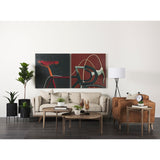 Cleaver (Set of 2) 40" & 31" Round Brown Solid Wood Nesting Coffee Tables from Mercana - Luna Furniture