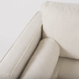 Loretta 40.7L x 36.2W x 33.9H Cream Fabric Chair W/ Two Bolster Cushions from Mercana - Luna Furniture