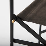 Direttore 19.3L x 19.3W x 40.2H Brown/Gray Suede W/ Metal Frame Counter Stool from Mercana - Luna Furniture