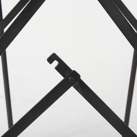 Direttore 19.3L x 19.3W x 40.2H Black Leather W/Black Frame Counter Stool from Mercana - Luna Furniture