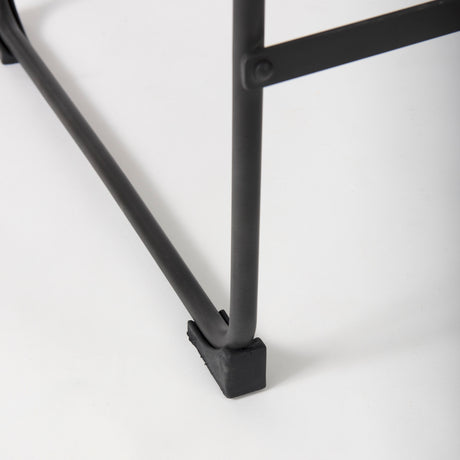 Direttore 19.3L x 19.3W x 40.2H Black Leather W/Black Frame Counter Stool from Mercana - Luna Furniture
