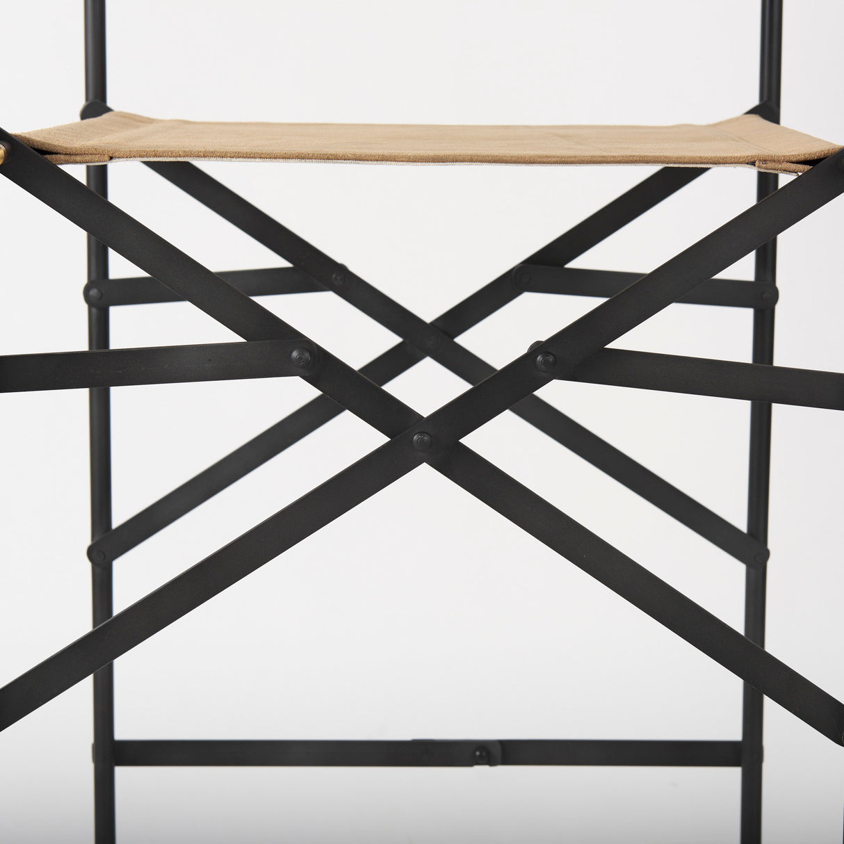 Direttore 19.3L x 19.3W x 44.1H Brown Leather Seat W/Black Iron Frame Bar Stool from Mercana - Luna Furniture