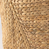 Sivan 19.7L x 19.7W x 23.6H (Set of 3) Light Brown Water Hyacinth Round Basket W/ Handles from Mercana - Luna Furniture
