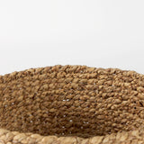 Morocco (Set of 3) Brown Two Tone Water Hyacinth and Cornhusk Round Basket W/ Handles from Mercana - Luna Furniture