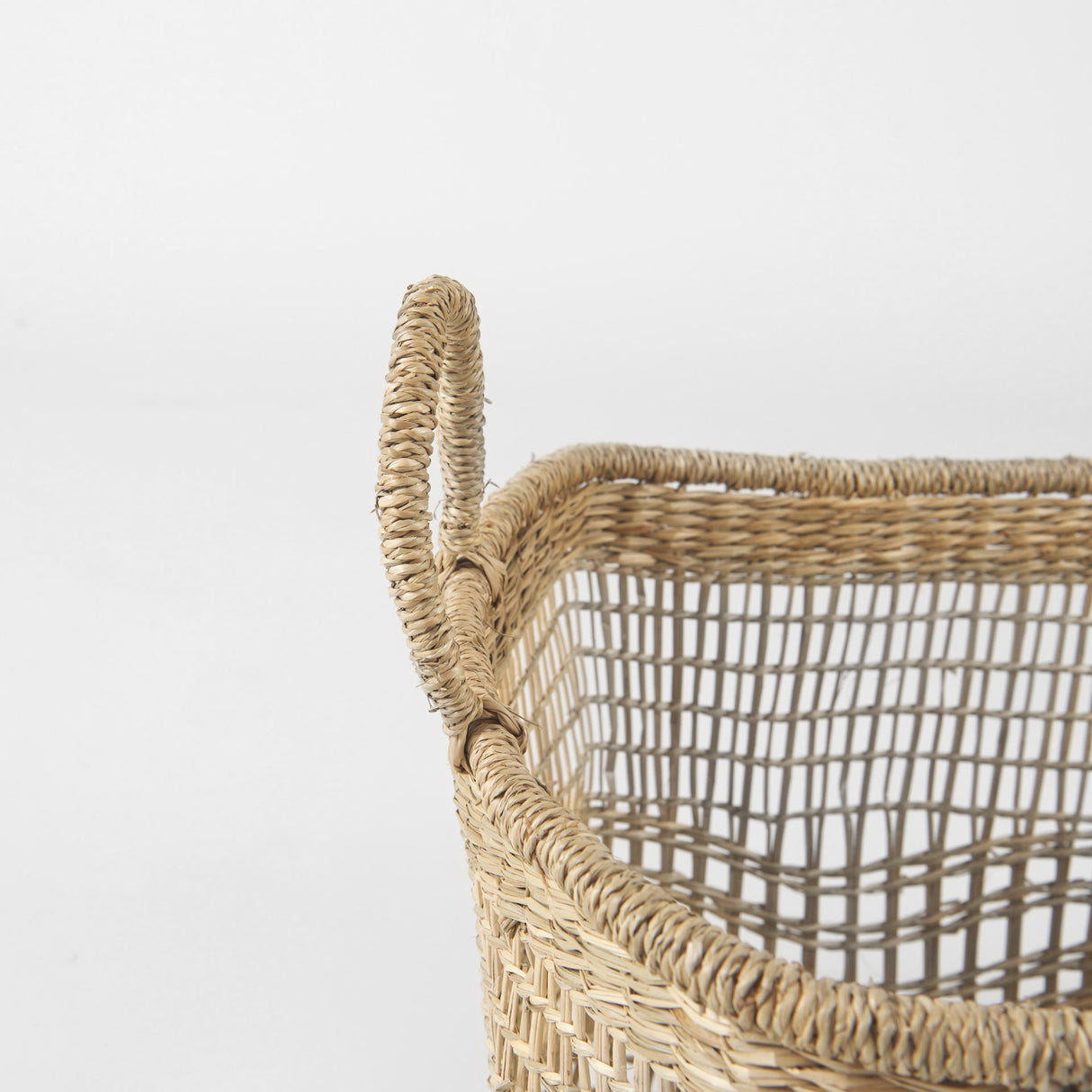 Bellisa 18.5L x 14.6W x 11.0H (Set of 2) Medium Brown Seagrass Rectangular Basket W/ Handles from Mercana - Luna Furniture