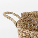 Emra (Set of 3) Light Brown Seagrass Rectangular Basket W/ Handles from Mercana - Luna Furniture