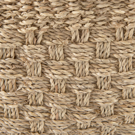 Emra (Set of 3) Light Brown Seagrass Rectangular Basket W/ Handles from Mercana - Luna Furniture