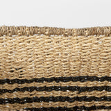Emma (Set of 2) Light Brown Seagrass Rectangular Basket W/ Black Stripes from Mercana - Luna Furniture