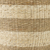 Bradley (Set of 2) Light Brown W/Striped Seagrass Basket W/ Handles from Mercana - Luna Furniture