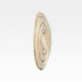 Avel 18.0L x 18.0W x 3.0H Light Brown Seagrass W/Dark Brown String Round Wall Hanging Plate from Mercana - Luna Furniture